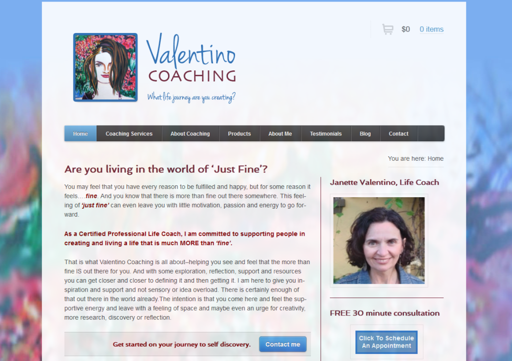 AFTER - Cleaner, simple logo in header, calls-to-action, mobile-friendly